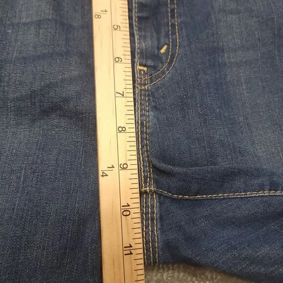 Levis Jeans Womens 14 (Fits 34x20) Capri Stretch Blue Denim Casual Comfort - Picture 7 of 9